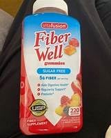 GOOFY TURTLE - Vita-Fusion Gomas Sem Açúcar Fiber Well, Sabor Pêssego, Morango e Amora, 220 Unidades
