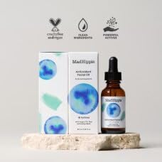 Mad Hippie - Óleo Facial Antioxidante Mad Hippie – Óleo Facial para Mulheres/Homens com Óleo de Argan Orgânico, Hidratante Não Comedogênico para o Rosto com Fontes Naturais de Vitamina C |