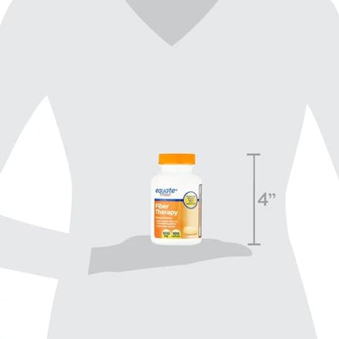 AMCIENT - Equate Fiber Therapy Caplets 500 mg 100 Unidades (Pacote com 2) + Bolsa de Alimentos Reutilizável | Fibra de Metilcelulose | Alta Visibilidade nos Motores de Busca