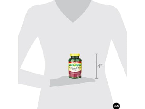 Generic - Red Yeast Rice Spring Valley | 600 mg Cápsulas | 120 Unidades VLS Sticker