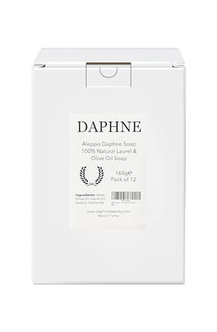 AnatoliaDaphne - Sabonete de Alepo Artesanal 100% Natural e Vegano com Óleo de Oliva – Barra de Sabão – 100g