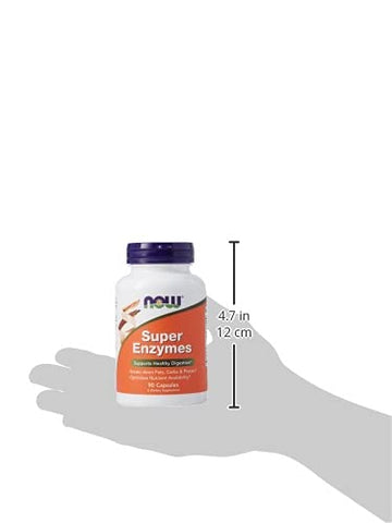 Super Enzymes – 90 Cápsulas | Fórmula Avançada para Digestão | Enzimas Digestivas | Saúde Digestiva | 90 Cápsulas | Marca NOW Foods - NOW Foods