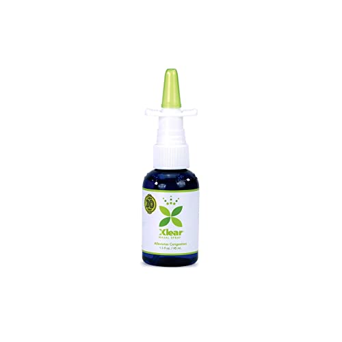 Spray Nasal, Spray Nasal Salino Natural com Xilitol, Hidratante Nasal para Crianças e Adultos, 45 ml (Pack com 4 unidades) - Xlear