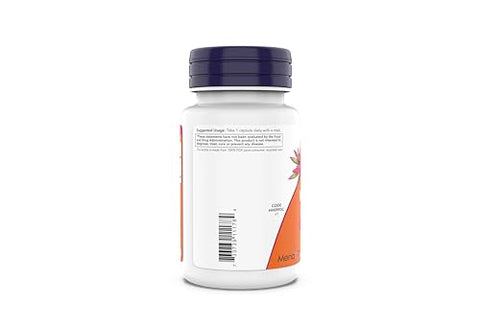 NOW Foods - Now Supplements MK-7 Vitamina K-2 100 mcg – Suporte Cardiovascular e Ósseo – 180 Cápsulas Vegetais