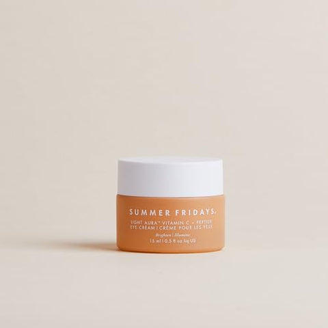 Creme para os Olhos Summer Fridays Light Aura Vitamina C Peptídeo – Clareador e Hidratante para uma Aparência Iluminada (15ml)