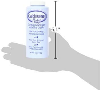 Talco para Bebê com Amido de Milho e Óxido de Zinco, Sem Talco, 5g (2 Unidades) - Caldesene