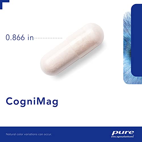 CogniMag 120’s – Suplemento de Magnésio-L-Treonato – Suporte à Saúde Cerebral - Pure Encapsulations