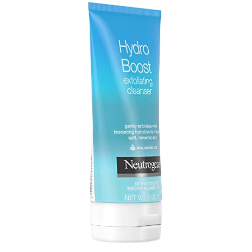 Hydro Boost Sabonete Facial Diário Esfoliante Suave com Ácido Hialurônico, Aumenta a Hidratação da Pele Comprovadamente, Não Comedogênico, Livre de Óleo e Sabão - Neutrogena