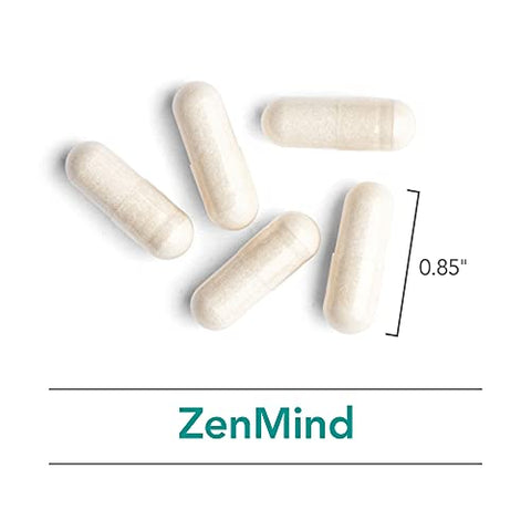 ZenMind – Suporte para Calma, Dia ou Noite, GABA, L-Theanine, Cápsulas Vegetarianas – 120 Unidades - Nutricology