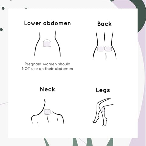 Alívio da dor menstrual LILAS – Adesivo para cólicas – Pacote com 10 unidades