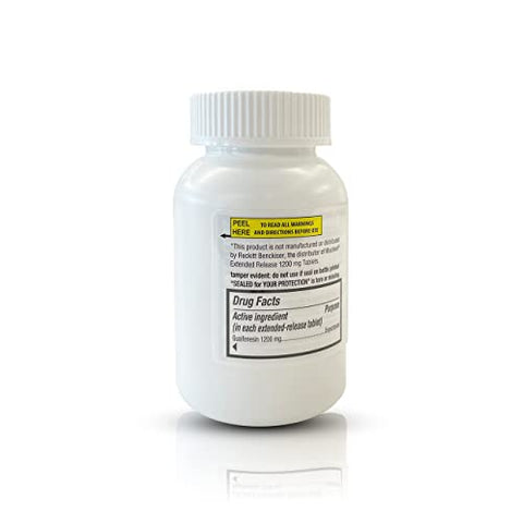 Mucus Relief 12 Horas (70 comprimidos) Liberação Prolongada de Guaifenesina, 1200mg Máxima Potência, Comprimidos Expectorantes para Congestão Torácica (Frasco com 70 Comprimidos) - Guardian