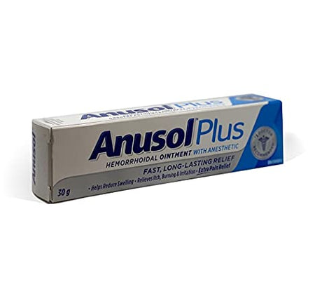Anusol - ANUSOL Plus Pomada Hemorroidal Tratamento 30 g – Alívio Rápido