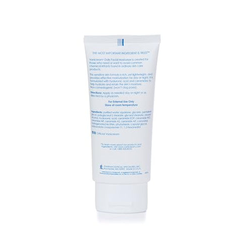 Hidratante Facial Diário com Ceramidas e Ácido Hialurônico – Fórmula sem Irritantes Comuns para Peles Sensíveis, 90 ml (1 unidade) - Vanicream