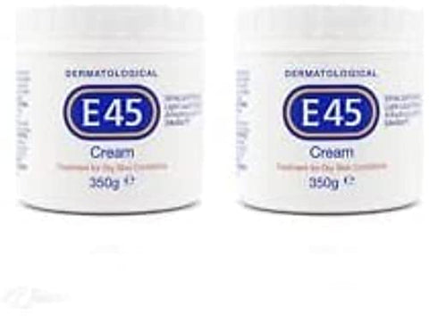 Creme Dermatológico Tratamento Para Condições de Pele Seca (350g) Pacote com 2 – Creme Dermatológico E45 para Pele Seca - E45