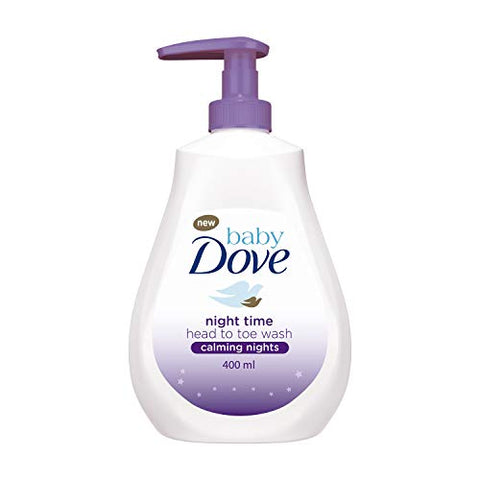 Calming Moisture Sensitive Skin Night Time Wash 3 Pack – Banho Noturno Hipoalergênico e Sem Lágrimas, Perfumado, Adequado para Recém-Nascidos, 400 ml (3x 13.52 oz) - Baby Dove