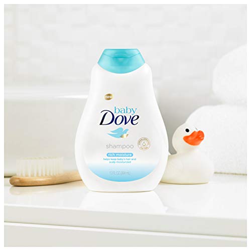 Shampoo Hidratação Enriquecida, 13 Ounce (Pack de 3) – Cabelos de Bebê Livres de Lágrimas - Baby Dove