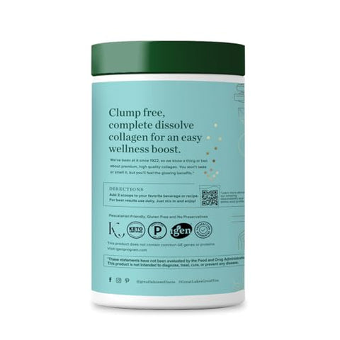 Colágeno Marinho Sustentável para Pele, Cabelo, Unhas e Articulações – 100g - Great Lakes Wellness
