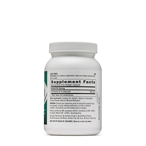CoQ-10 400mg | Suporte para a saúde do coração | 60 cápsulas - GNC