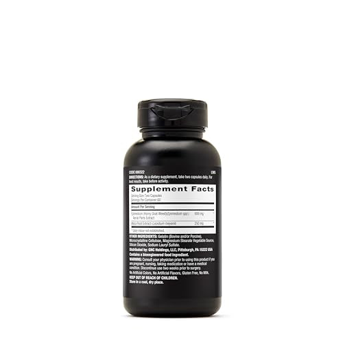 Horny Goat Weed Masculino, 120 Cápsulas, Suporte para Saúde Sexual – Marca GNC - GNC