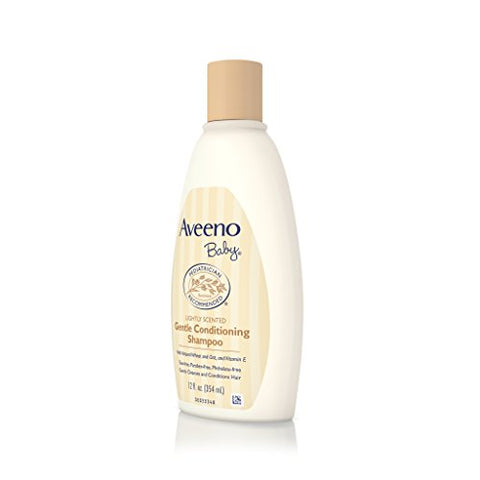 Aveeno Baby - Aveeno Shampoo Suave para Bebês, Condicionador, 12 Ounce (Pack de 2) – Cabelos Macios e Saudáveis