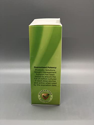 Probiotic Solutions Suporte para Gerenciamento de Peso com 25 Bilhões de UFCs | Contém Cepas de Probióticos Vivos e Ativos Estudadas Clinicamente, Vegetariano, Sem Glúten | 30 - GNC
