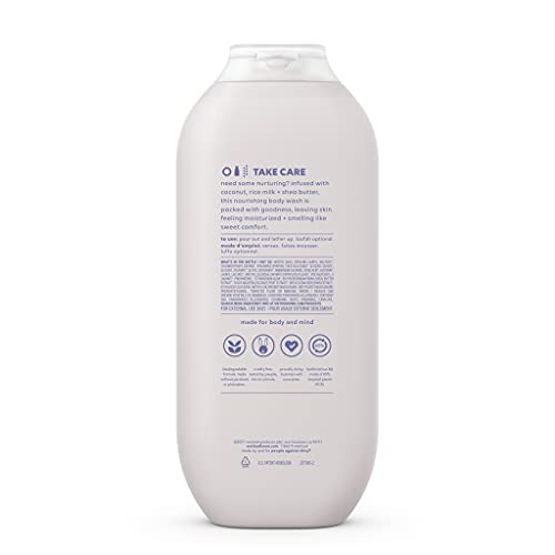 Body Wash Simply Nourish – Fórmula Biodegradável, Livre de Parabenos e Ftalatos, 18 oz (Pack com 3) - Method