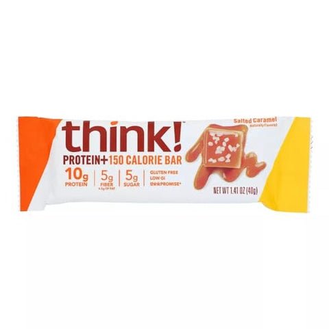 thinkThin - Think Thin Barra de Proteína Sabor Caramelo Salgado 40g – Think Thin
