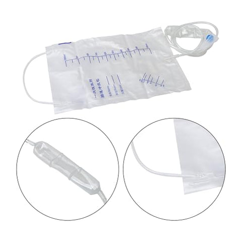 Sevender - Conjunto de 10 Sacos Descartáveis de Silicone para Limpeza e Desintoxicação de Café de 1000ml com Mangueira para Mulheres e Homens