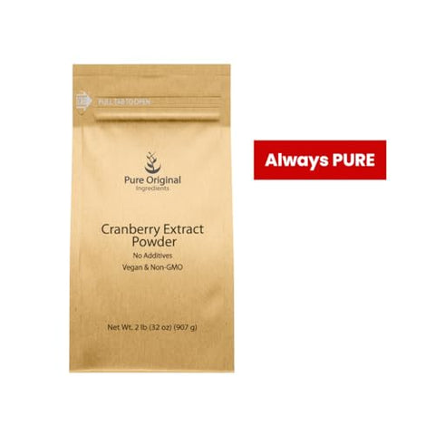 PURE ORIGINAL INGREDIENTS - Extrato de Cranberry Puro de Ingredientes Originais, Sem Glúten, Suplemento Herbal (900g)