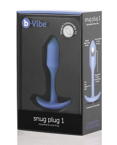 Snug Plug 1 – Plug Anal de Silicone Seguro para o Corpo, Peso de 55g (Menta) - b-Vibe