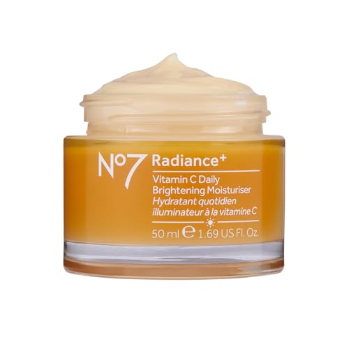 Radiance Brightening Vitamin C Moisturizer – Creme Facial Hidratante – Fórmula Leve de Absorção Rápida – Nutrição da Pele  No7 - No7