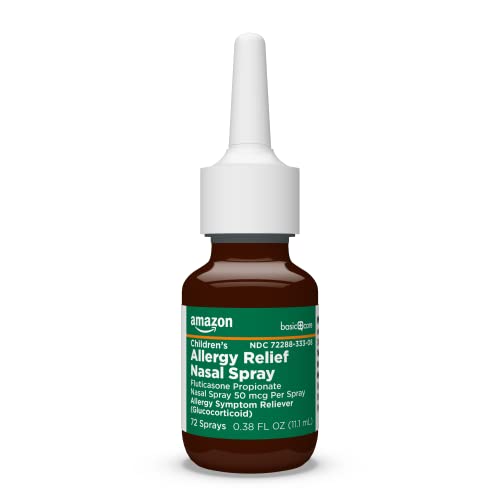 Spray Nasal de Fluticasona Propionato para Crianças, Medicamento para Alergia, 11 ml (1 unidade) - Amazon Basic Care
