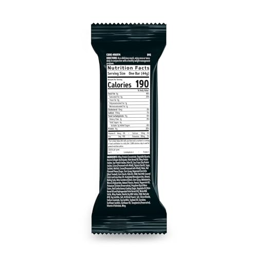 Total Lean Bar – Peppermint Mocha (9 Barras) | Energia e Sabor Delicioso | 180 Calorias | 12g Proteína | 5g Açúcar - GNC