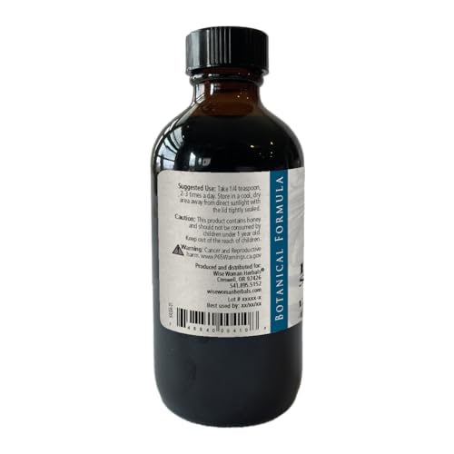 Extrato Sólido de Bagas de Espinheiro – Extrato Líquido Extra Forte 4:1 – Livre de Álcool – para Saúde Cardiovascular e Função Cardíaca – 120 ml - Wise Woman Herbals
