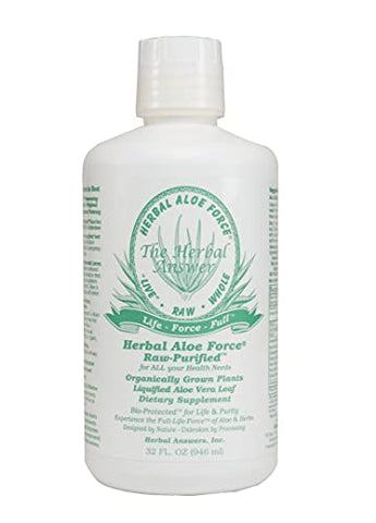 Herbal Answers - Aloe Vera Herbal Aloe Force – Suplemento Herbal, 32 fl oz (946 ml)