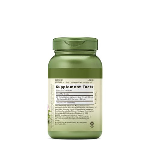 Herbal Plus Cardo Mariano 1300mg | Suporte à Função Saudável do Fígado | Vegetariano | 120 Comprimidos - GNC