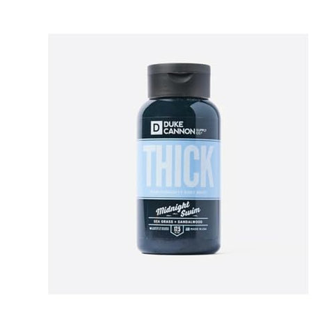 Duke Cannon Supply Co. - Duke Cannon Body Wash Midnight Swim – Fórmula Esfoliante e Hidratante, Aroma de Grama Marinha e Sândalo (3 Pack)