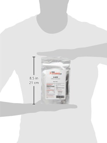 com 5-HTP em Pó – 5-Hidroxitriptofano, Suplemento 5-HTP 200mg, Suporte ao Humor – Livre de Glúten, 200mg por Porção, 50g (1,8 oz) (Pacote de 1) - BulkSupplements