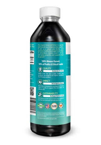 Herbal Papaya - Extrato de Folha de Goiaba Orgânico | Folhas de Goiaba | Hojas de Guayaba | Suplemento Líquido Antioxidante, Apoio à Saúde Digestiva, Não-OGM por Herbal Goodness – 355ml