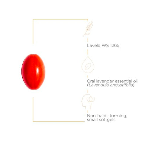Lavela WS 1265 – Óleo Essencial de Lavanda Clinicamente Estudado – Acalma Nervosismo* – Reduz Estresse* – 60 Softgels, 2 Pacotes - Integrative Therapeutics