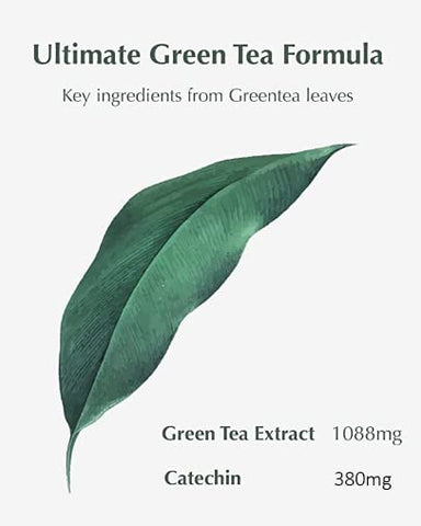 VITALBEAUTIE - Metagreen Slim: Extrato de Chá Verde, EGCG, Catequina, Vitamina C – Saúde Física, Níveis Saudáveis de Colesterol, Antioxidante – Suplemento Vegano AMOREPACIFIC – 30 Porções