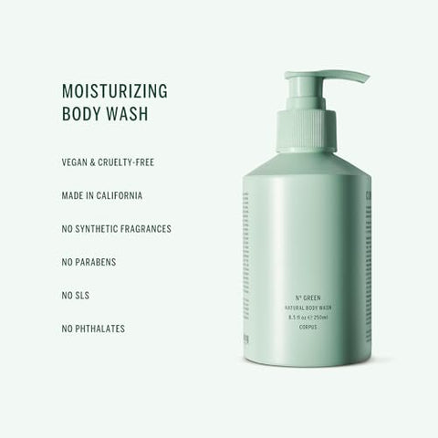 Nº Green Natural Body Wash | Vegano, Cruelty-Free, Não-Tóxico, Fabricado nos EUA (250g) - Corpus
