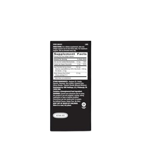 Fórmula Ultra Saw Palmetto para Homens – Saúde Masculina – 60 Cápsulas - GNC