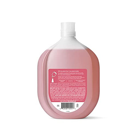Recarga Sabonete Líquido Espumante Method, Toranja Rosa, Frasco Reciclável, Fórmula Biodegradável, 828 ml (Pack com 4)