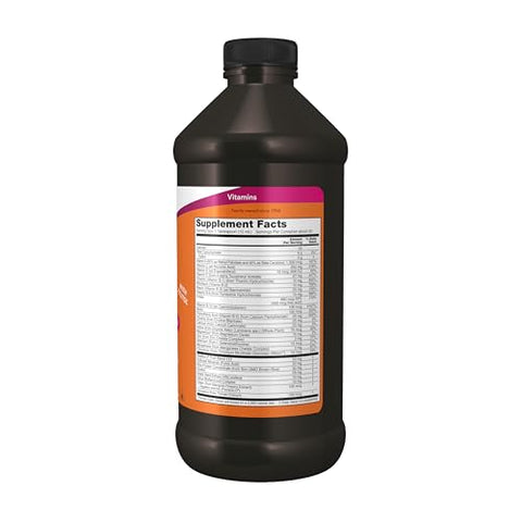 Suplementos, Multi Líquido, Sabor Laranja Tropical, Absorção Rápida, com Fitonutrientes Adicionados, 473 ml - NOW Foods