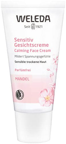 Creme Facial Sensível, 30ml, Sem Fragrância, Hidratante Vegetal com Óleo de Amêndoas Doces - Weleda