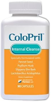 Pharmaxa Labs - ColoPril Limpeza Interna – 90 cápsulas, 1 mês de fornecimento – Marca em destaque