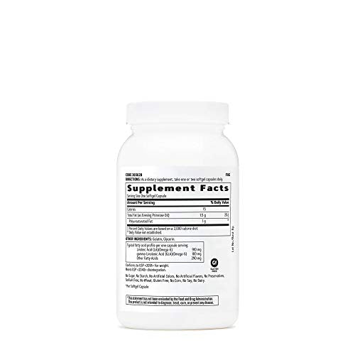 Óleo de Prímula Noturno para Mulheres 1300 mg | Equilíbrio Hormonal, Imunidade, Pele Saudável e Saúde do Coração | Vitamina Diária | 90 Cápsulas Softgel - GNC