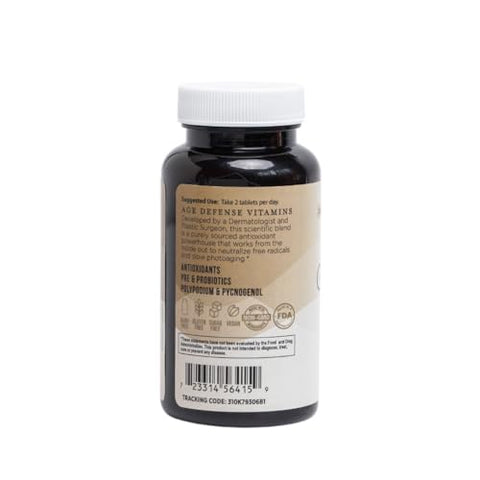 Vitaminas Inner Glow Age Defense – Desenvolvidas por Dermatologista e Cirurgião Plástico para combater fotoenvelhecimento e melasma, com Polypodium Leucotomos e Pycnogenol