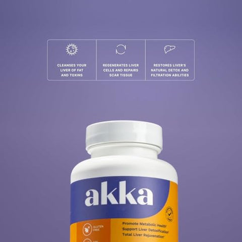 Generic - Novo Akka Premium Detox Limpeza do Fígado – Fórmula Avançada para Desintoxicação – 100% Natural – 60 Cápsulas